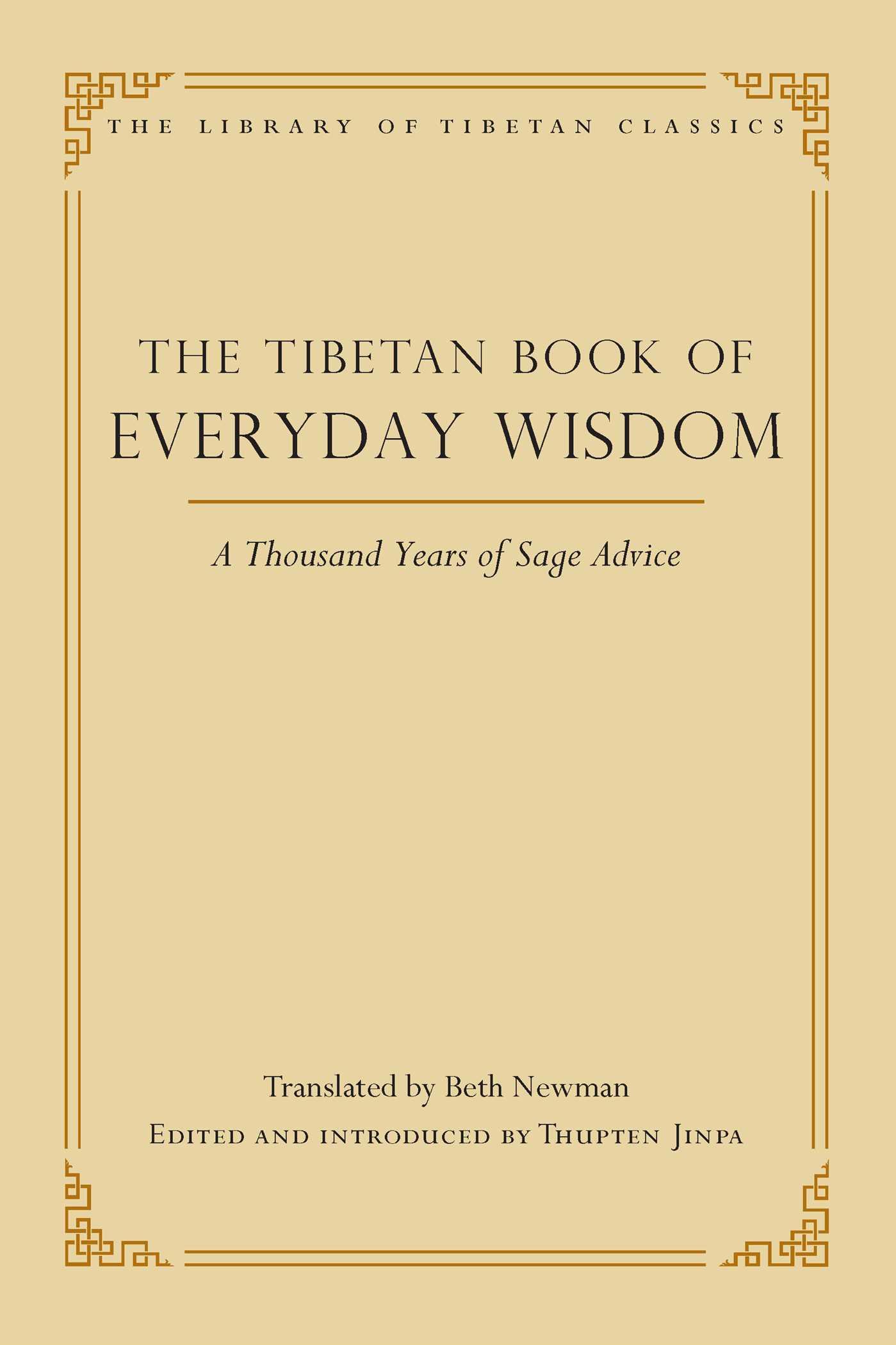 Vorderes Coverbild The Tibetan Book of Everyday Wisdom