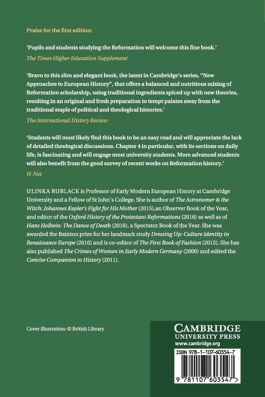 Rückseitencover Reformation Europe