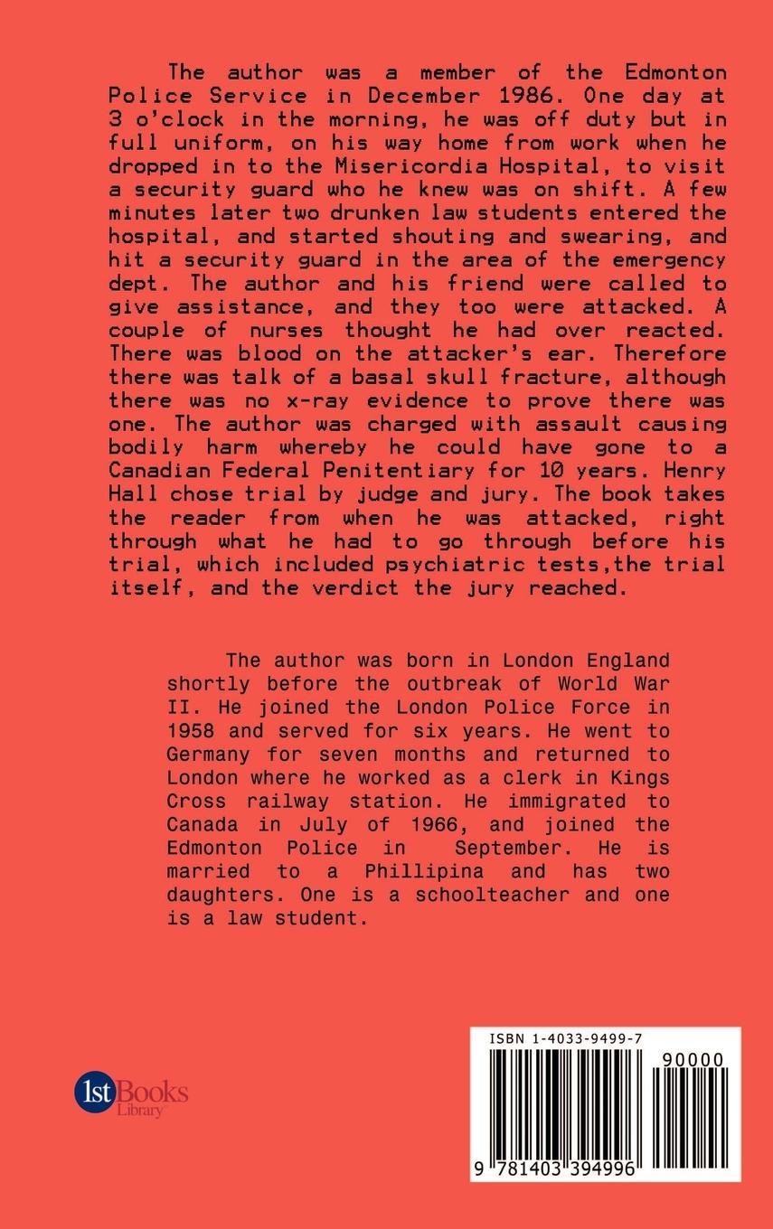 Rückseitencover The Misericordia Hospital Incident