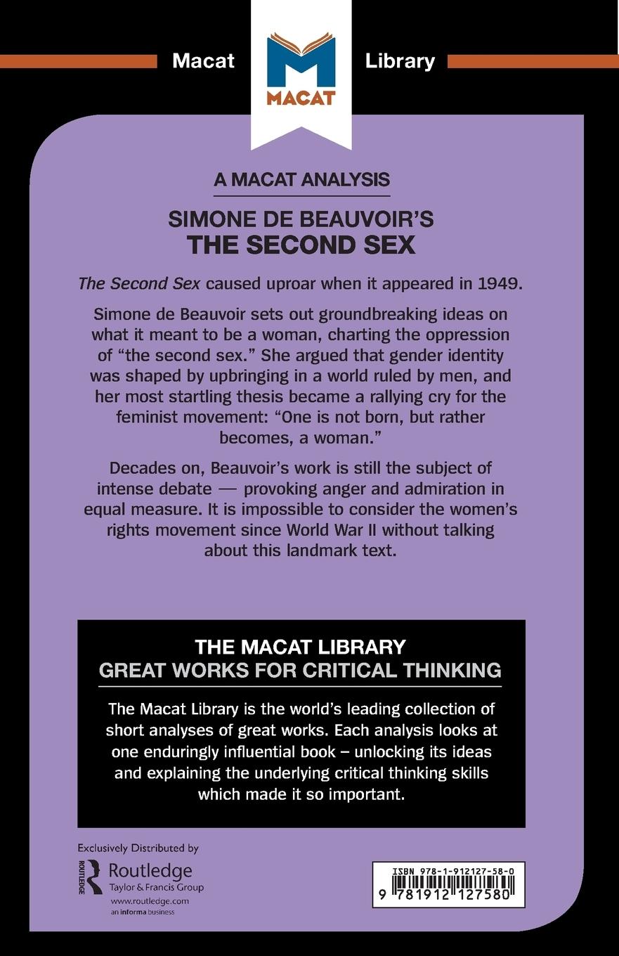 Rückseitencover An Analysis of Simone de Beauvoir's The Second Sex