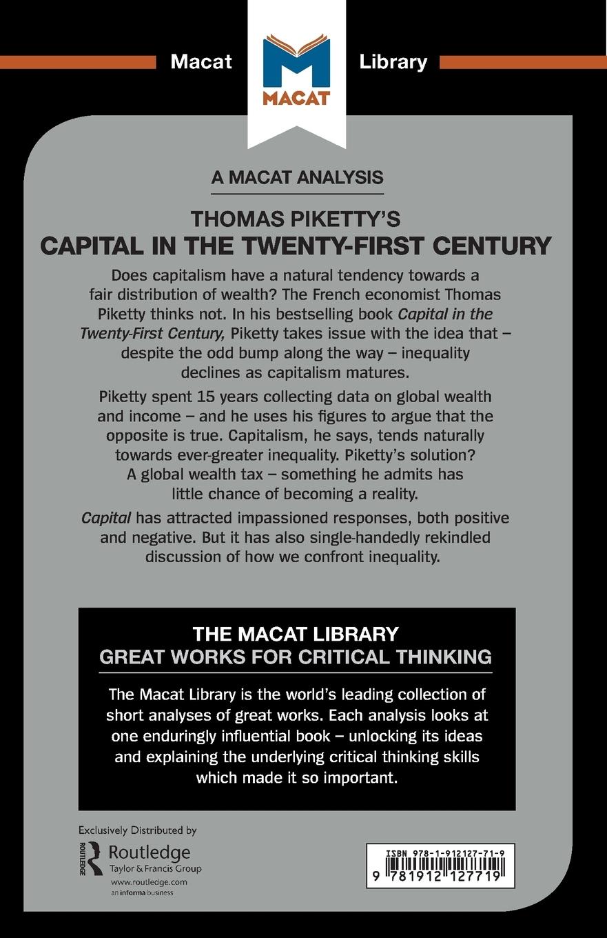 Rückseitencover An Analysis of Thomas Piketty's Capital in the Twenty-First Century