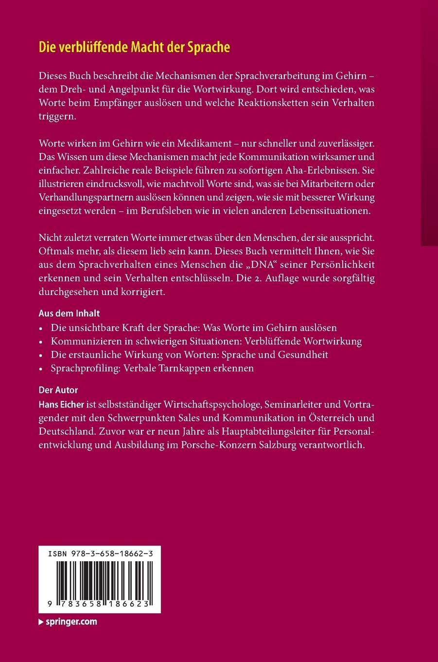 Rückseitencover Die verblüffende Macht der Sprache