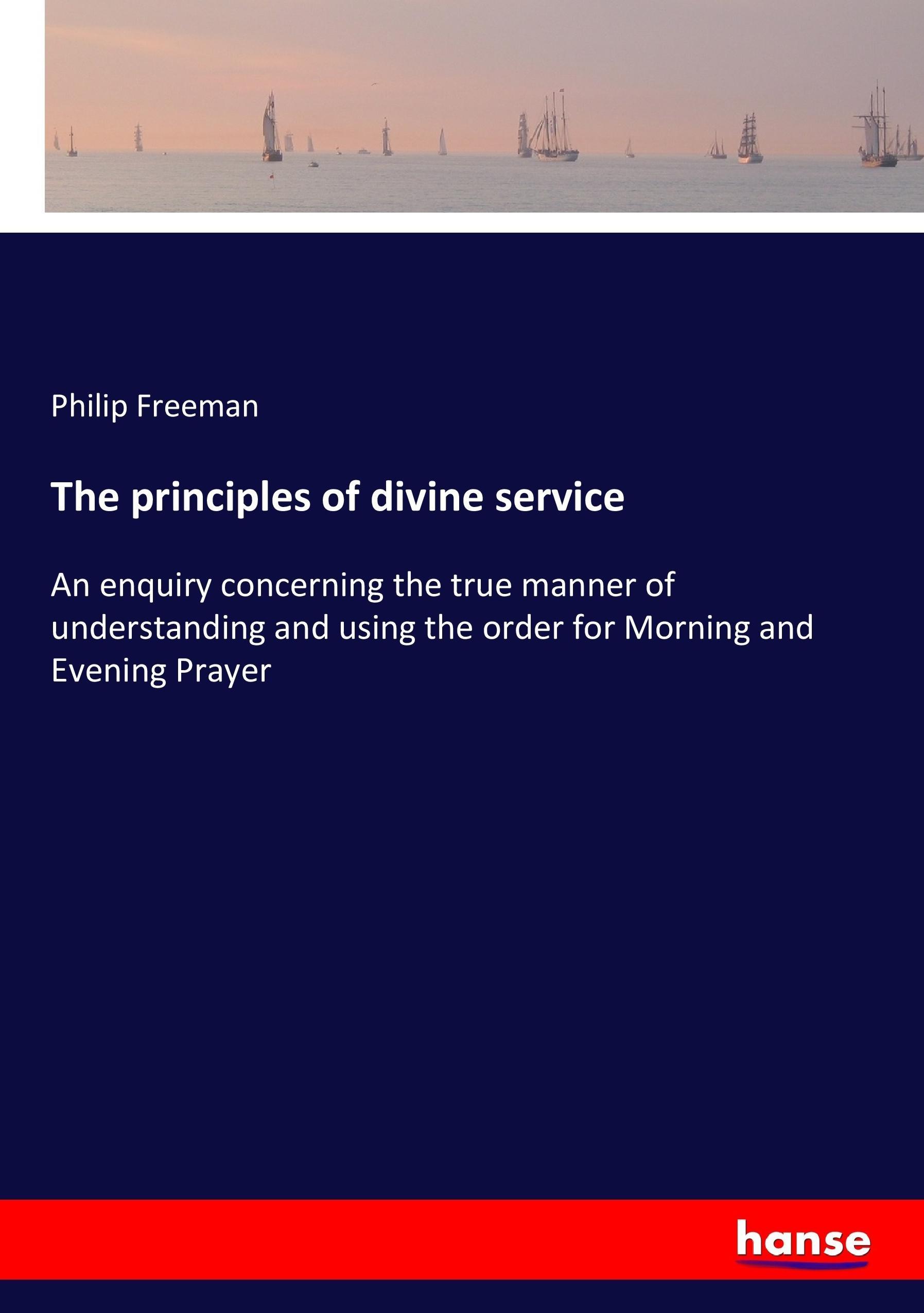 Vorderes Coverbild The principles of divine service