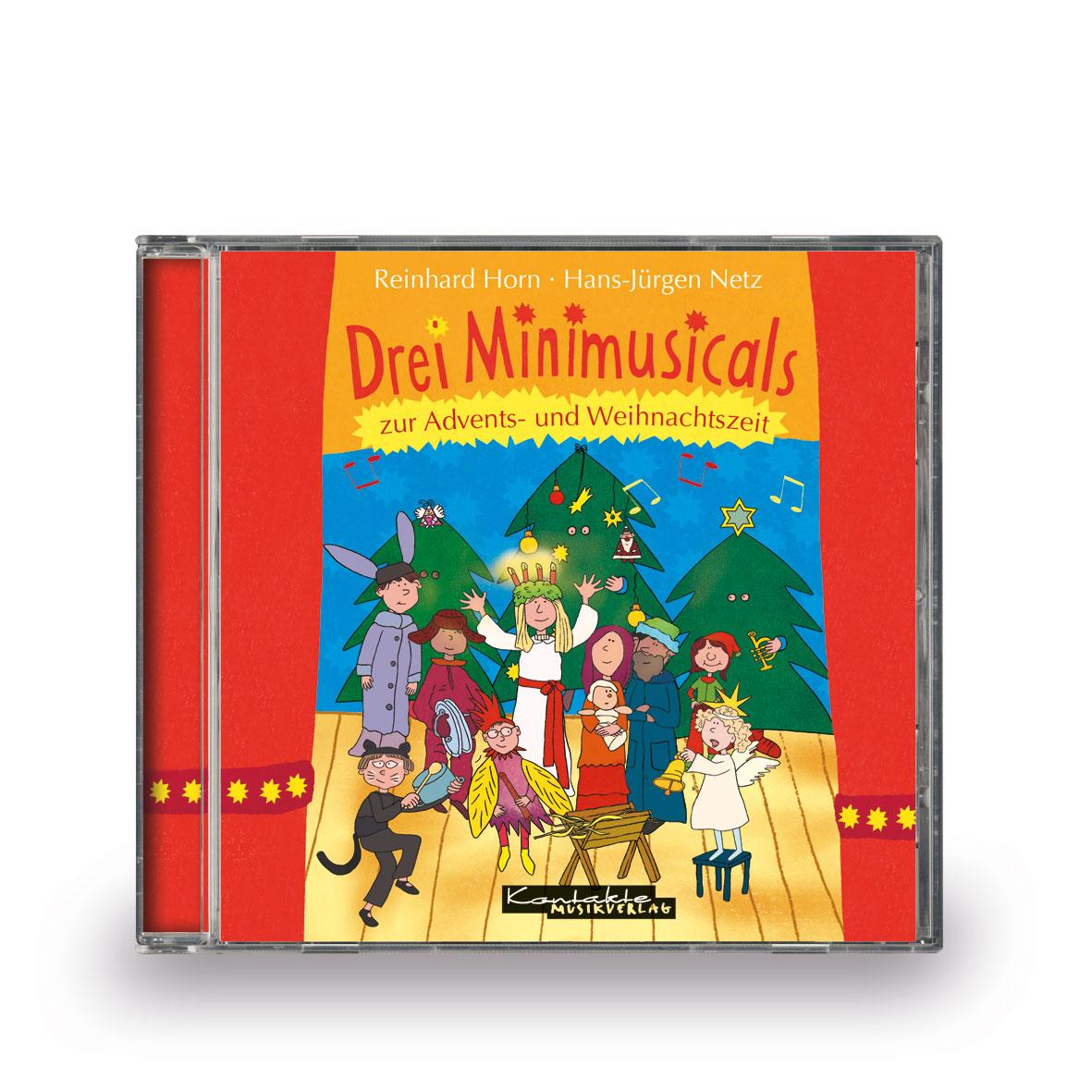 Vorderes Coverbild Drei Minimusicals zur Advents- und Weihnachtszeit