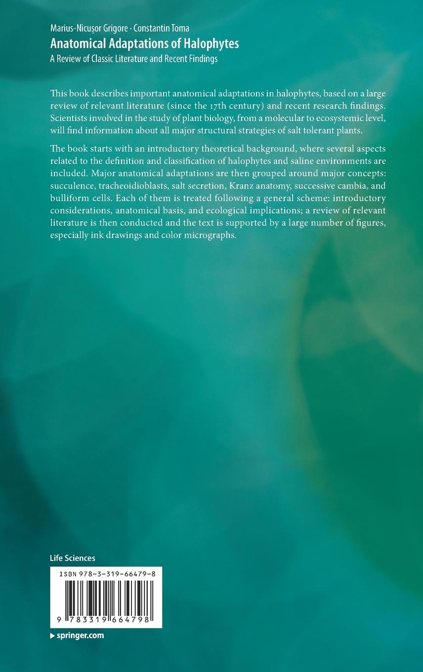 Rückseitencover Anatomical Adaptations of Halophytes