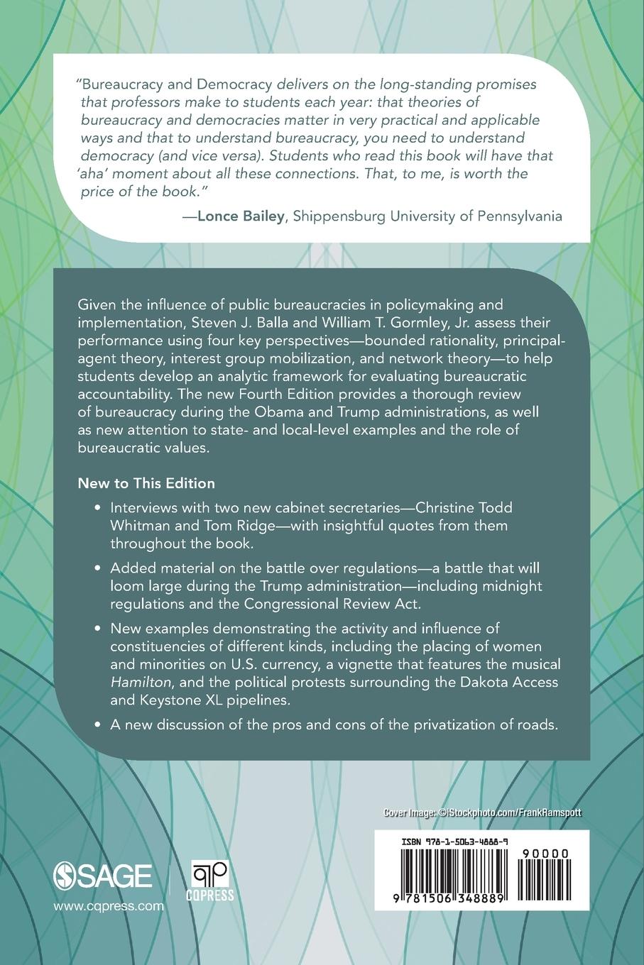 Rückseitencover Bureaucracy and Democracy