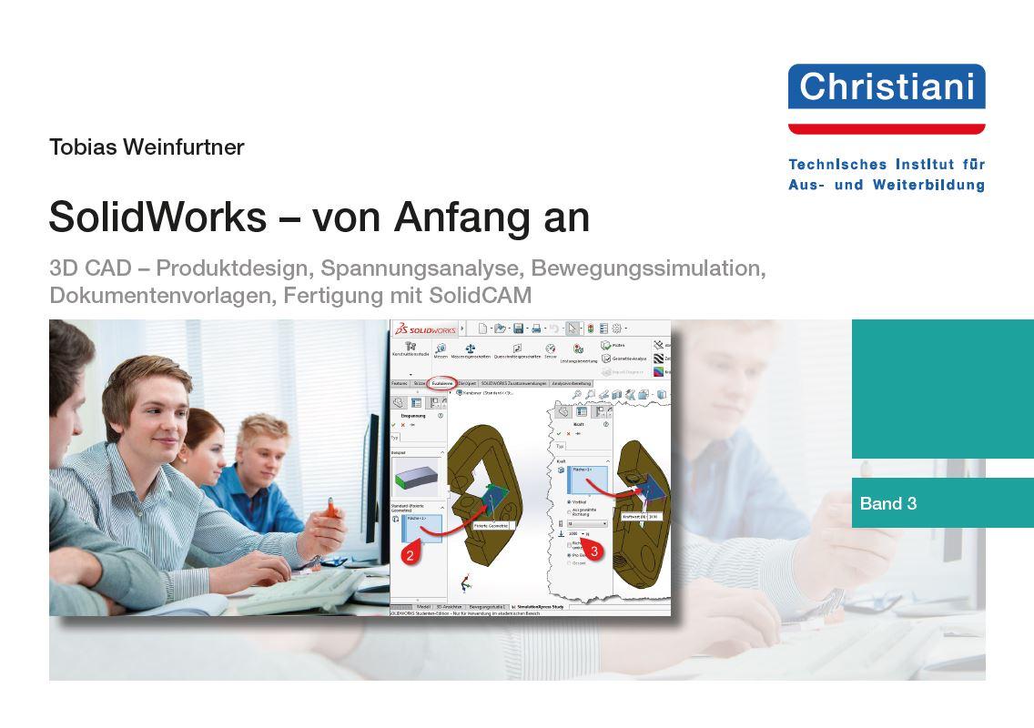 Vorderes Coverbild SolidWorks - von Anfang an