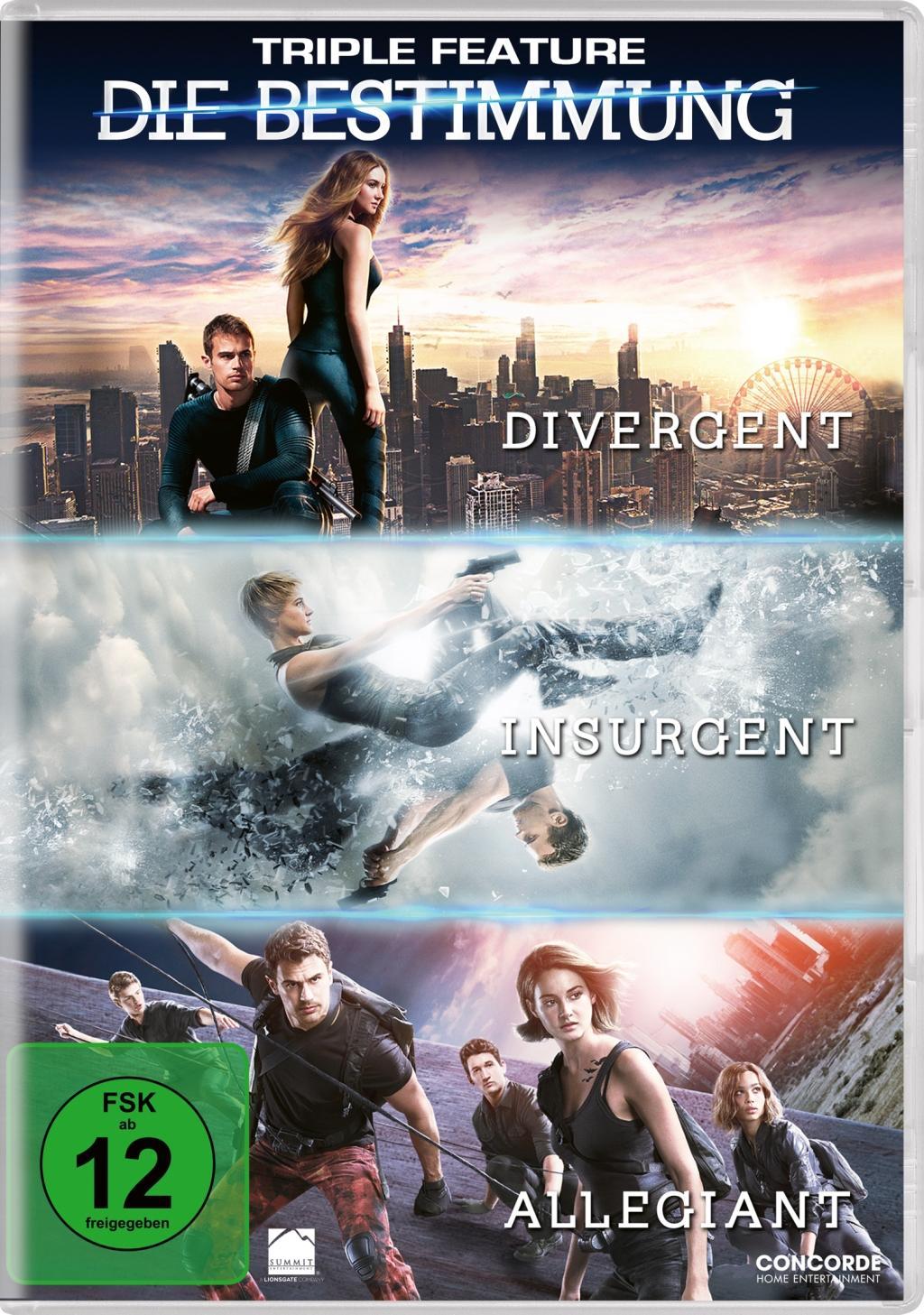 Vorderes Coverbild Die Bestimmung - Triple Feature