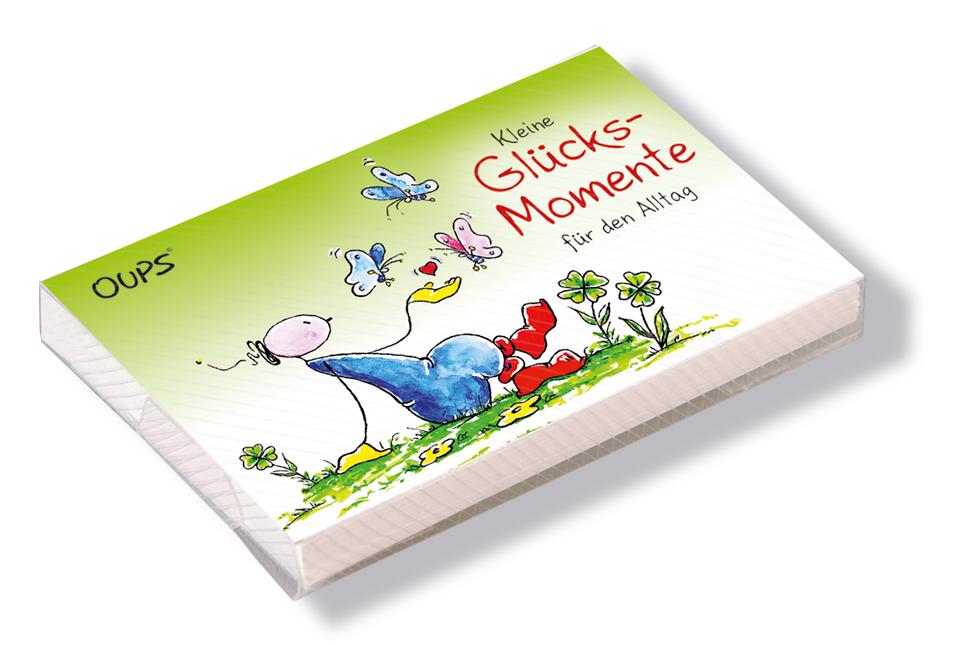 Vorderes Coverbild Oups Kärtchenbox - Glücksmomente