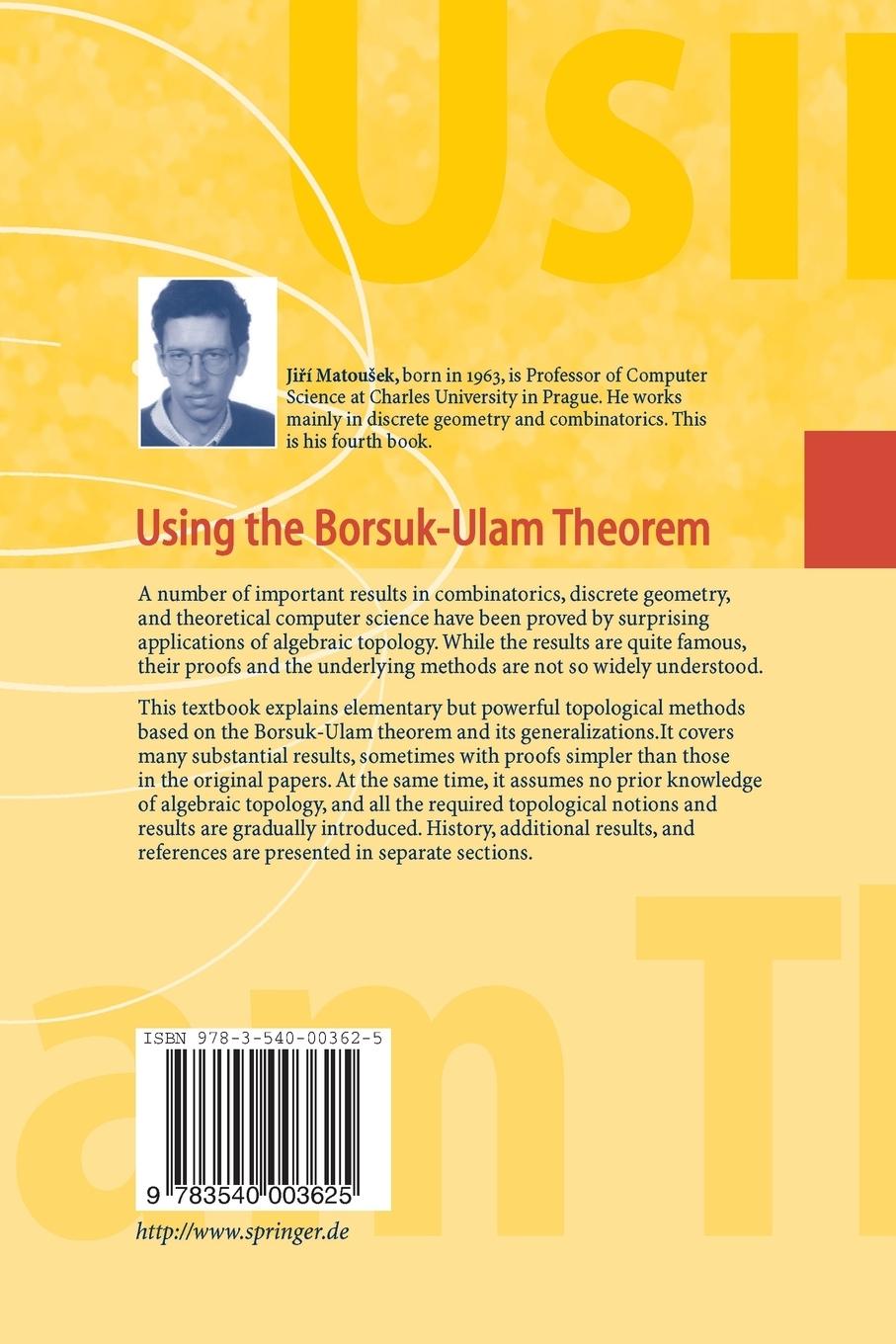 Rückseitencover Using the Borsuk-Ulam Theorem