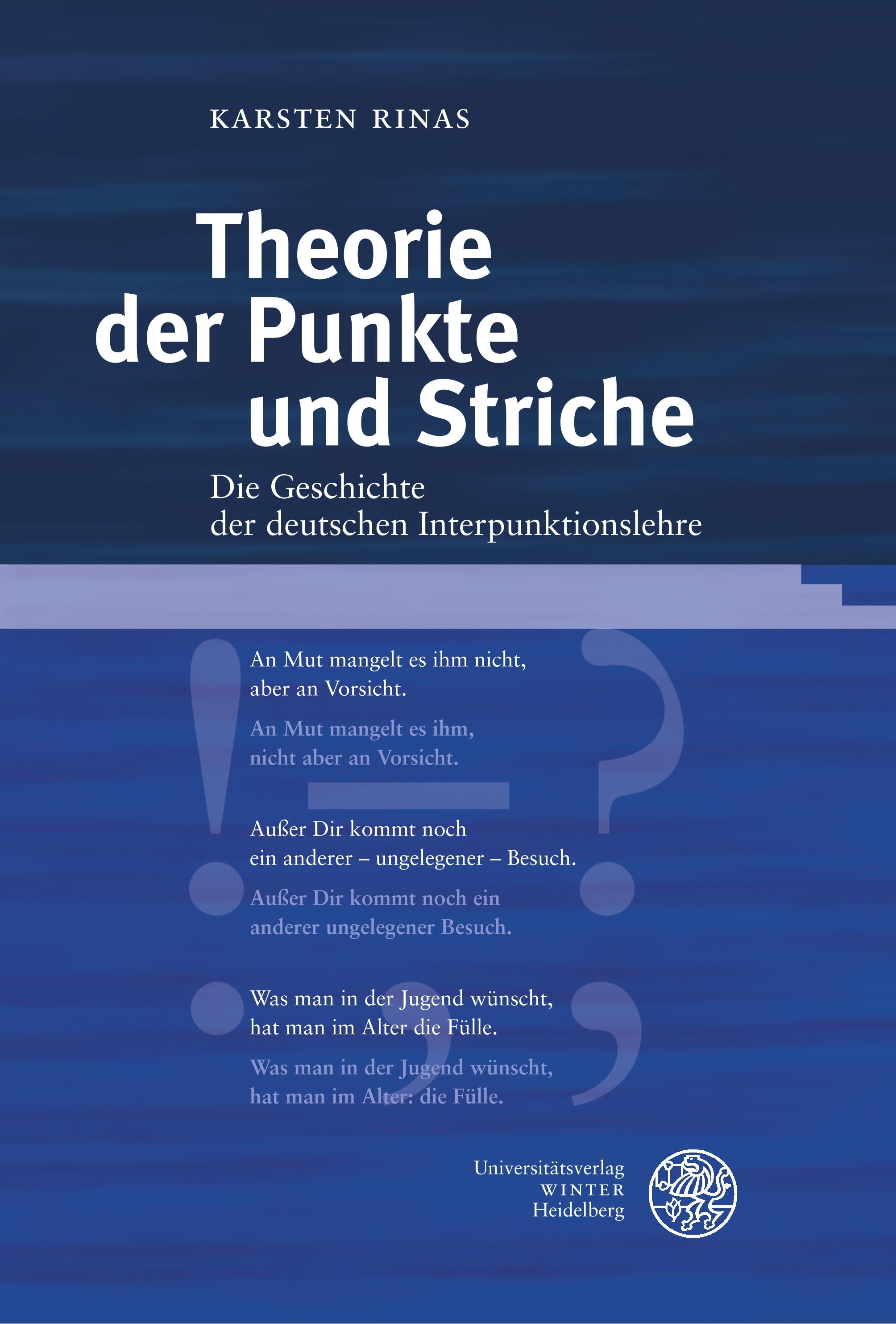 Vorderes Coverbild Theorie der Punkte und Striche