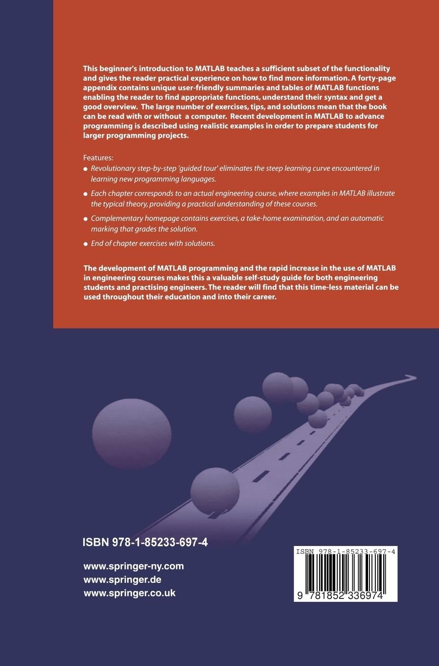 Rückseitencover MATLAB® for Engineers Explained