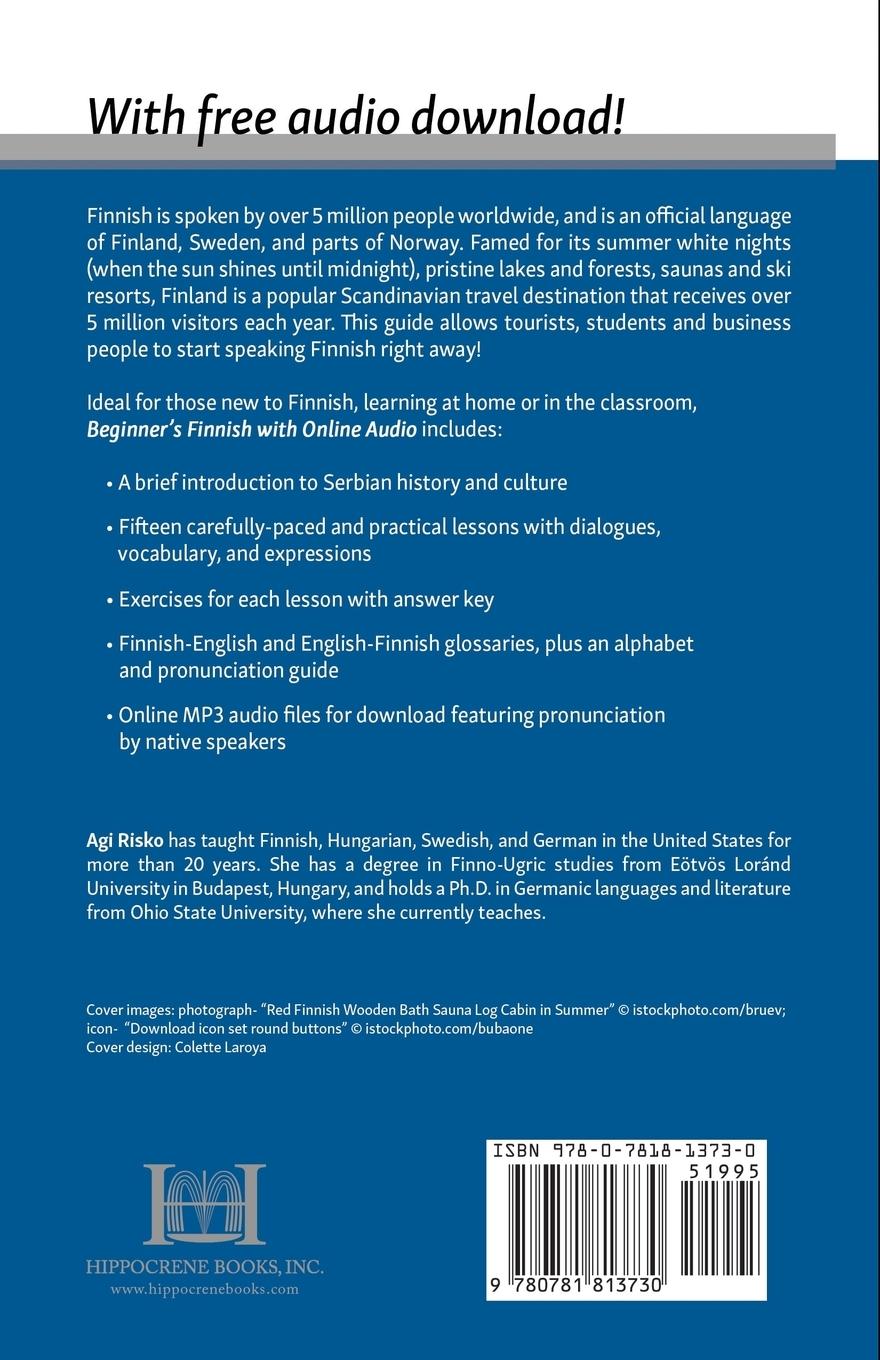 Rückseitencover Beginner's Finnish with Online Audio