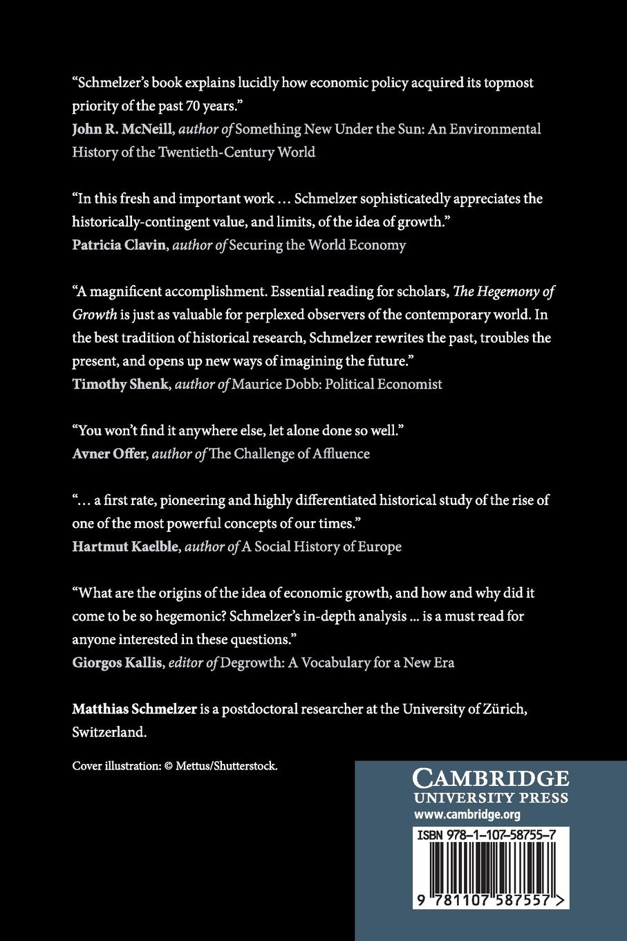 Rückseitencover The Hegemony of Growth