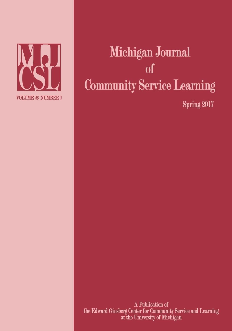 Vorderes Coverbild Michigan Journal of Community Service Learning