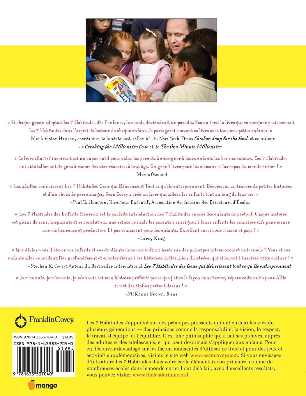 Rückseitencover Les 7 Habitudes des Enfants Heureux