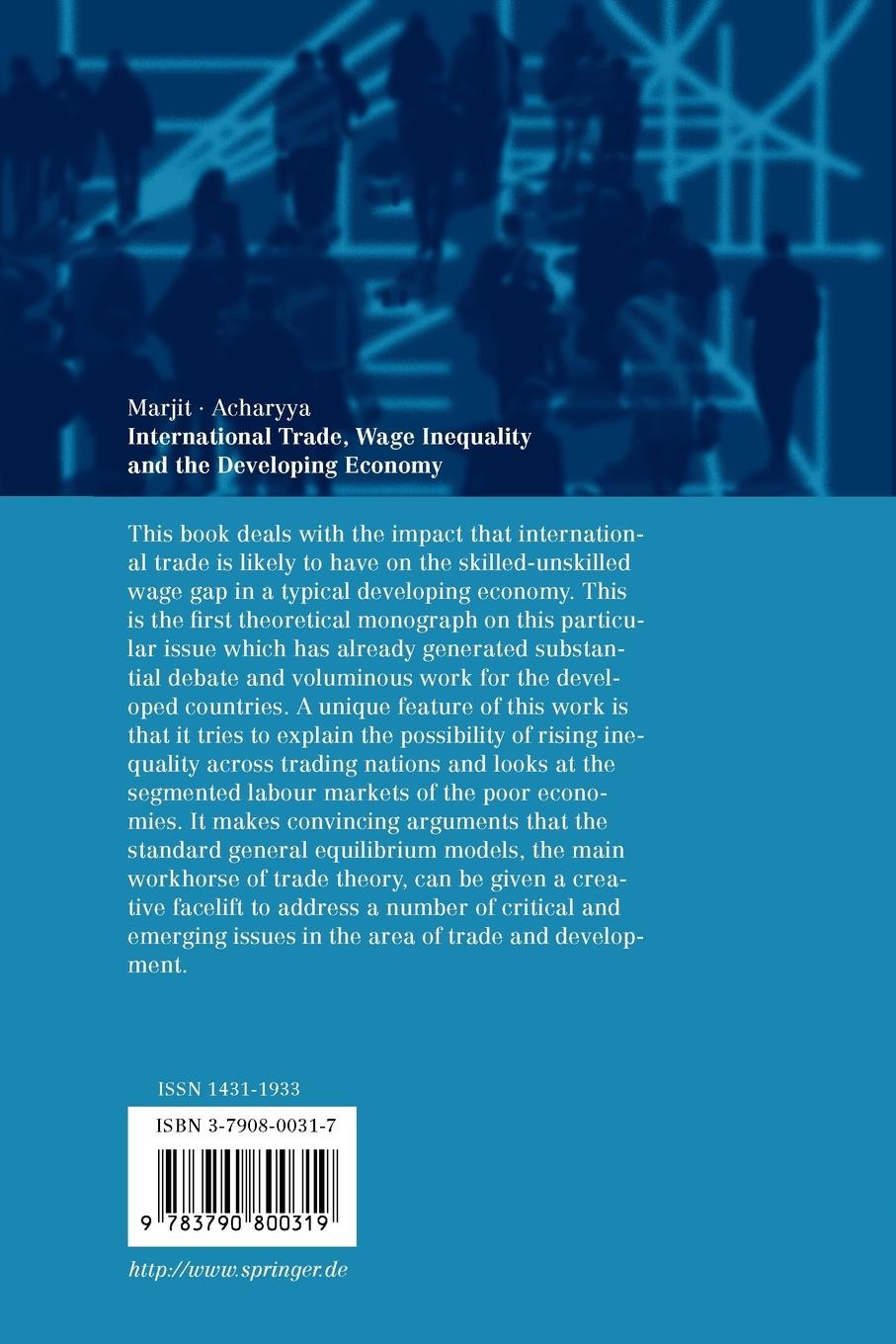 Rückseitencover International Trade, Wage Inequality and the Developing Economy