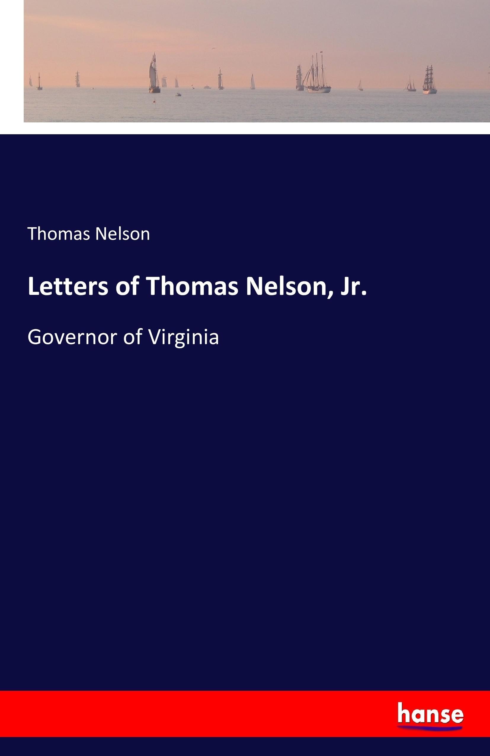 Vorderes Coverbild Letters of Thomas Nelson, Jr.
