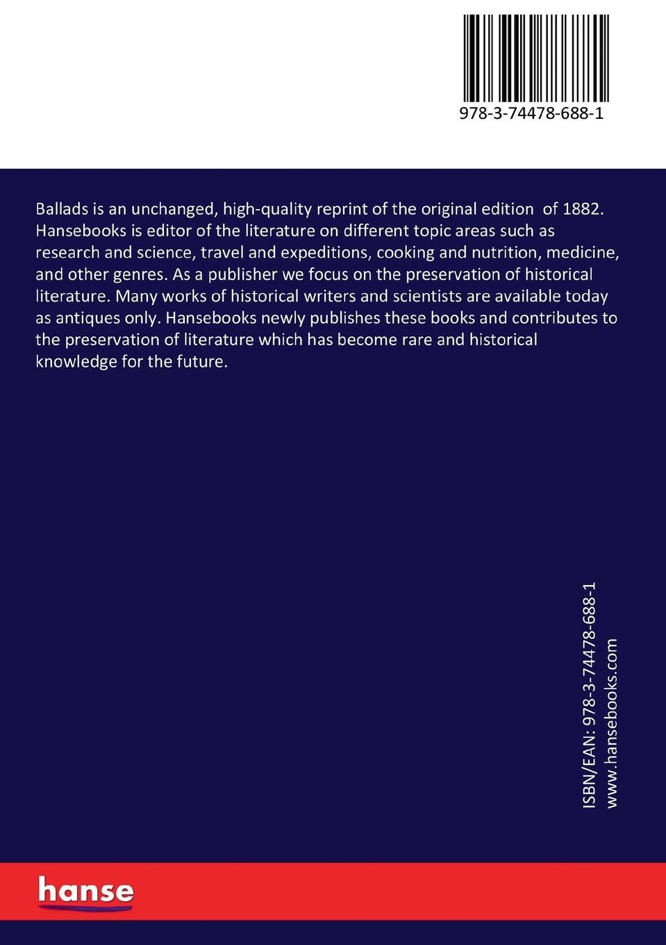 Rückseitencover Ballads