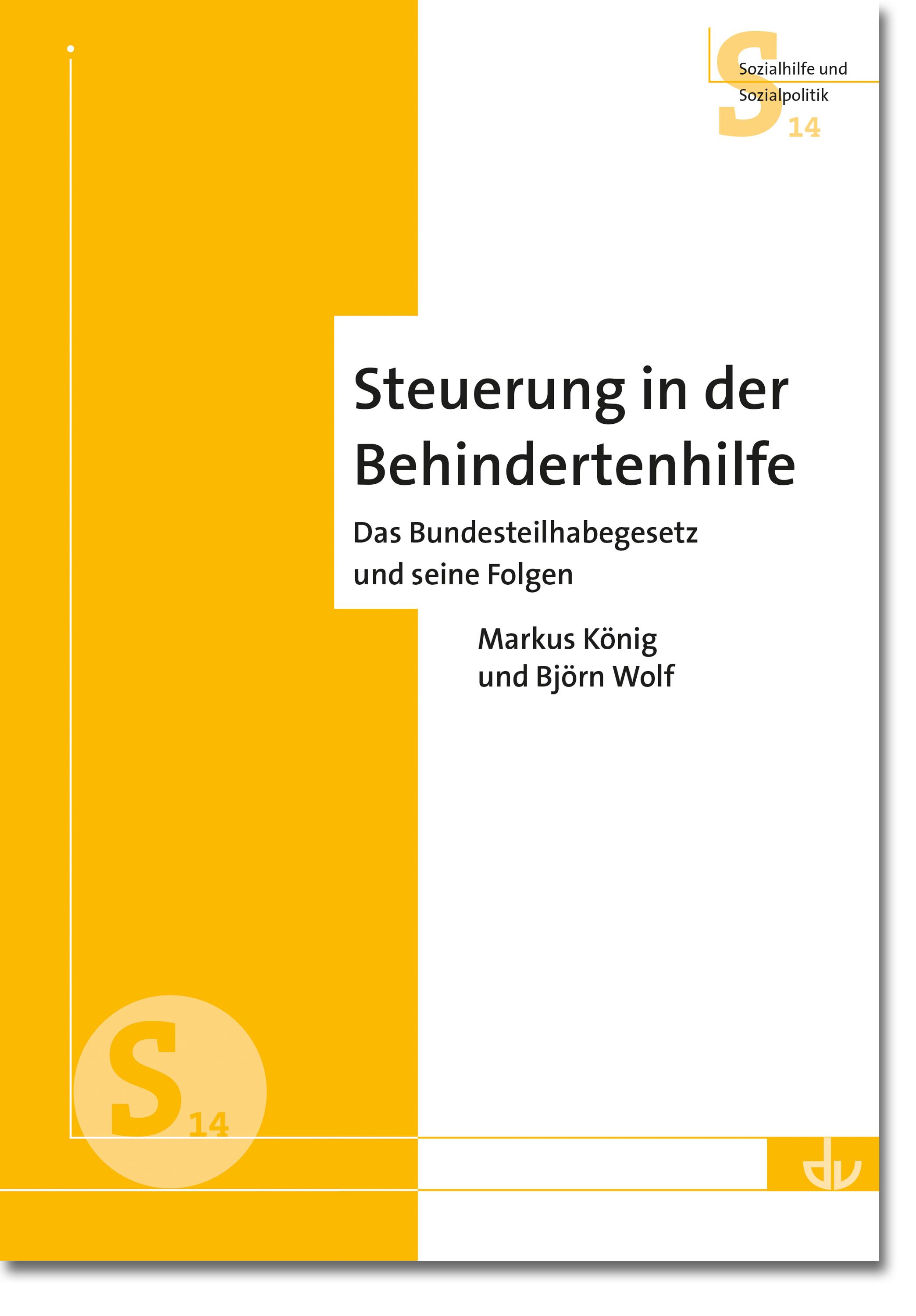 Vorderes Coverbild Steuerung in der Behindertenhilfe