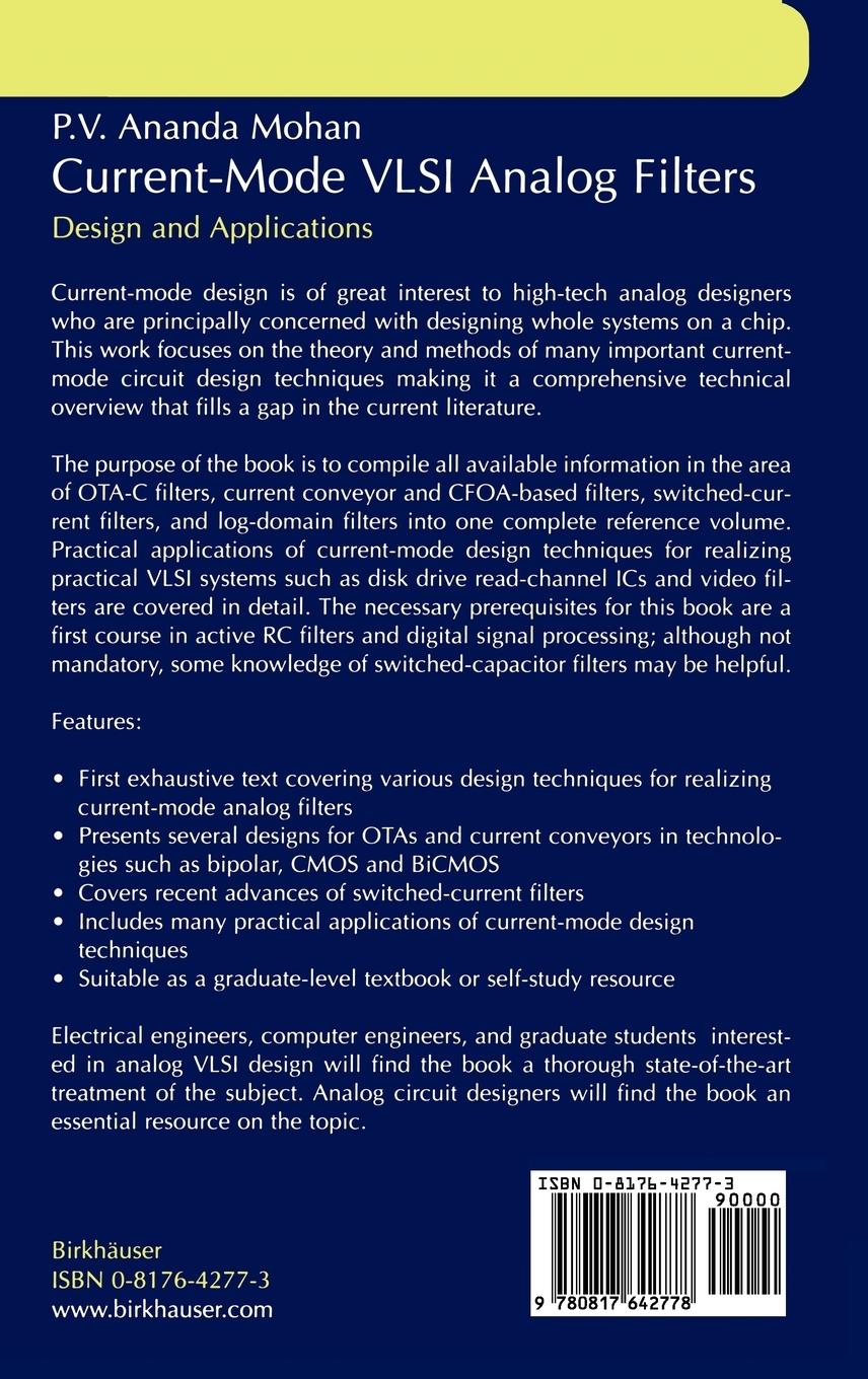 Rückseitencover Current-Mode VLSI Analog Filters