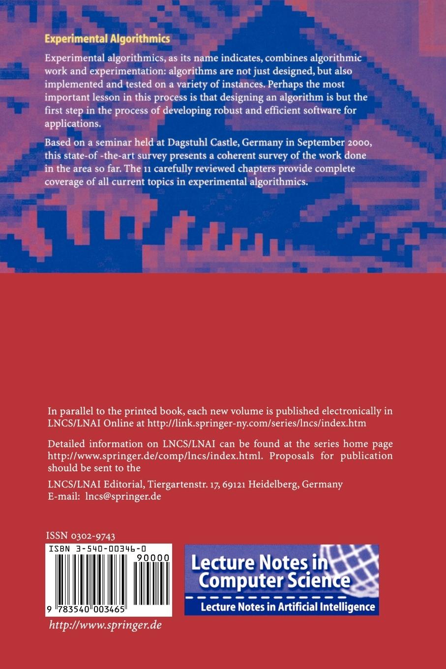 Rückseitencover Experimental Algorithmics
