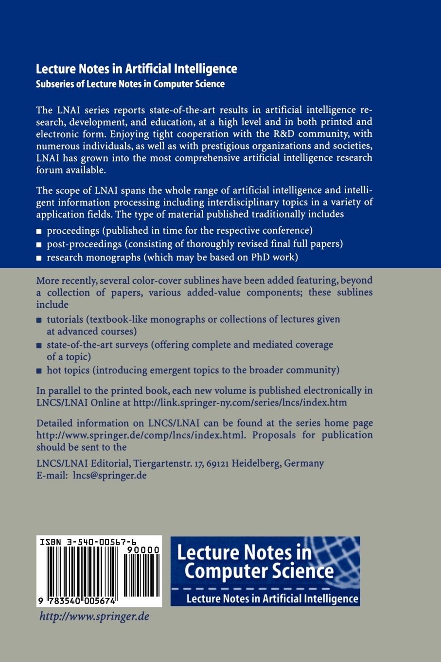 Rückseitencover Inductive Logic Programming