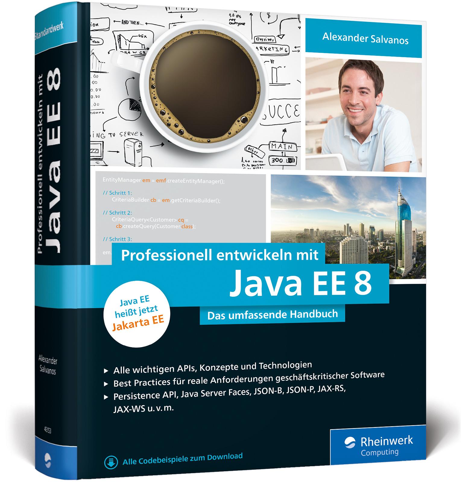 Vorderes Coverbild Professionell entwickeln mit Java EE 8