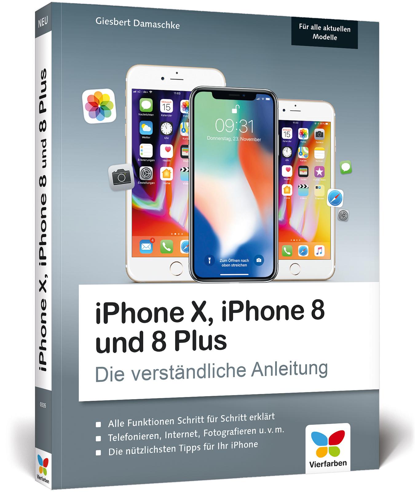 Vorderes Coverbild iPhone X, iPhone 8 und 8 Plus