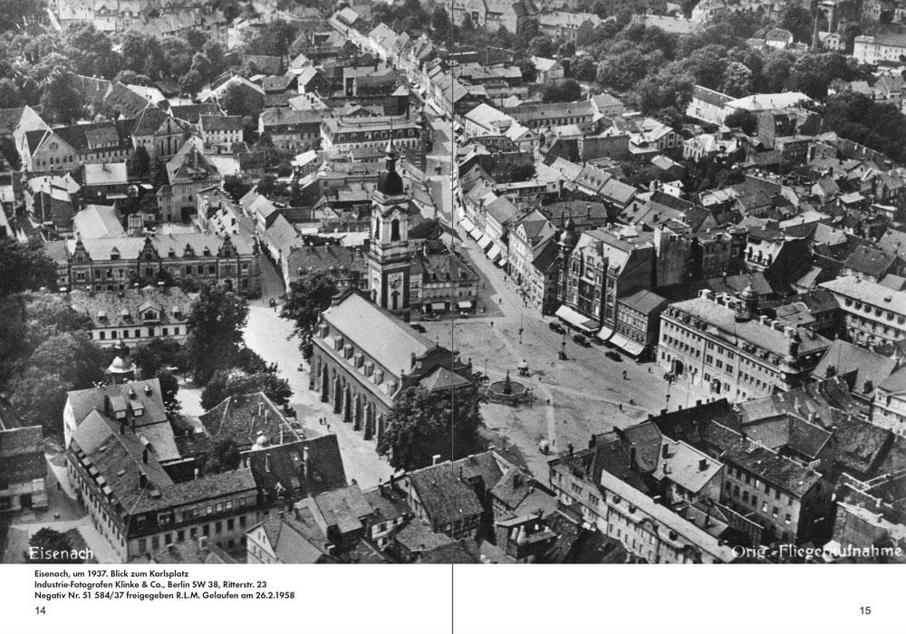 Beispielinhalt (Bild) EISENACH - Luftbild-Atlas - 1911-1980