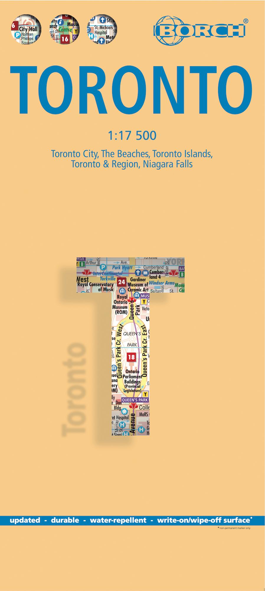 Vorderes Coverbild Toronto 1 : 17 500. City Centre Map