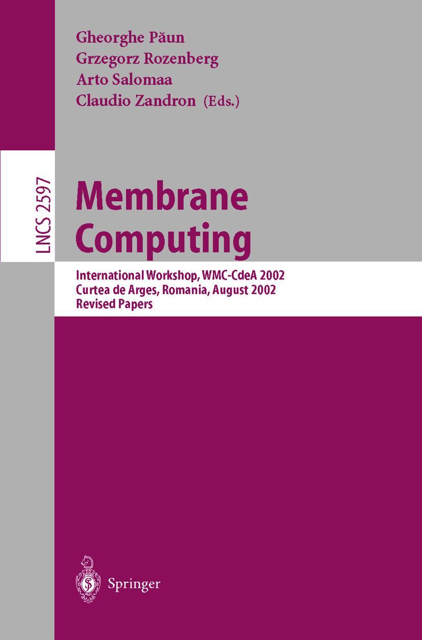 Vorderes Coverbild Membrane Computing