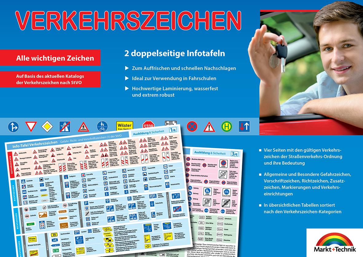 Vorderes Coverbild Verkehrszeichen - Aktuelle Übersicht für den Führerschein der wichtigsten Verkehrszeichen, Gefahrenzeichen etc. im Straßenverkehr - ideal zur theoretischen Führerscheinprüfung