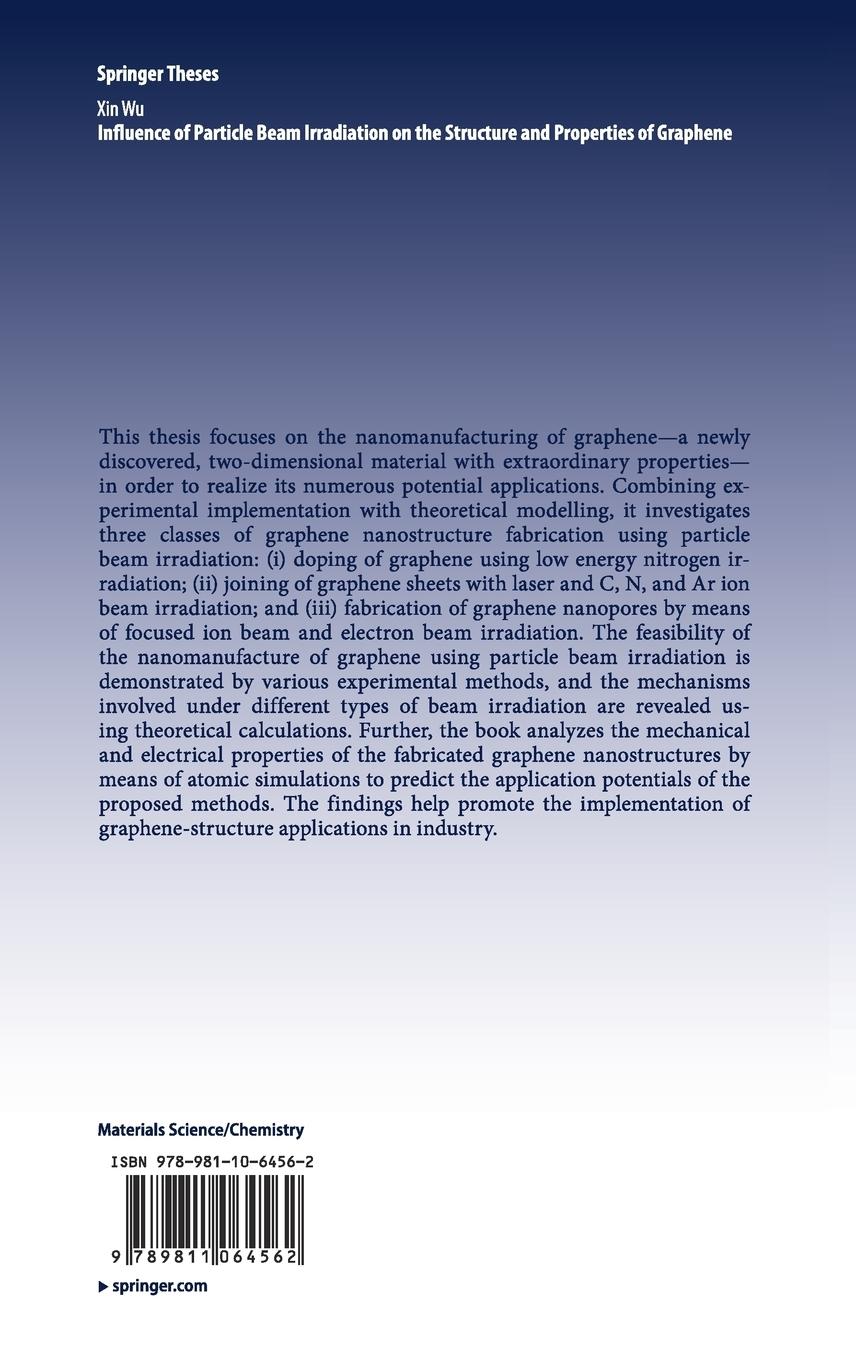 Rückseitencover Influence of Particle Beam Irradiation on the Structure and Properties of Graphene