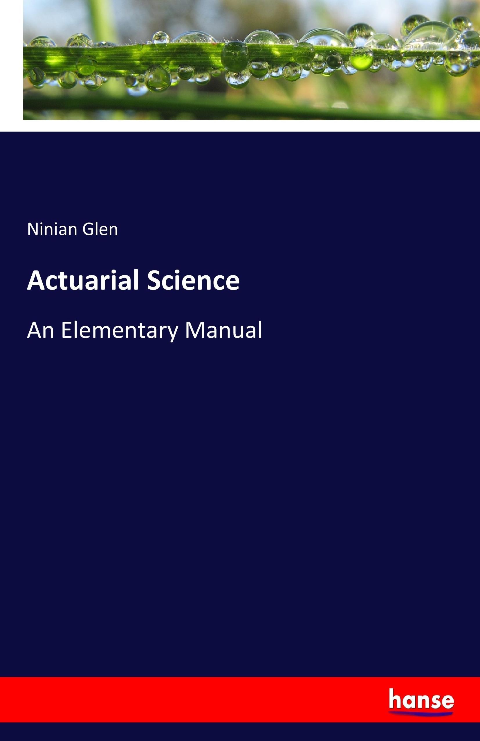 Vorderes Coverbild Actuarial Science