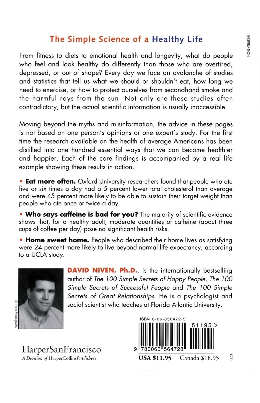 Rückseitencover 100 Simple Secrets of Healthy People