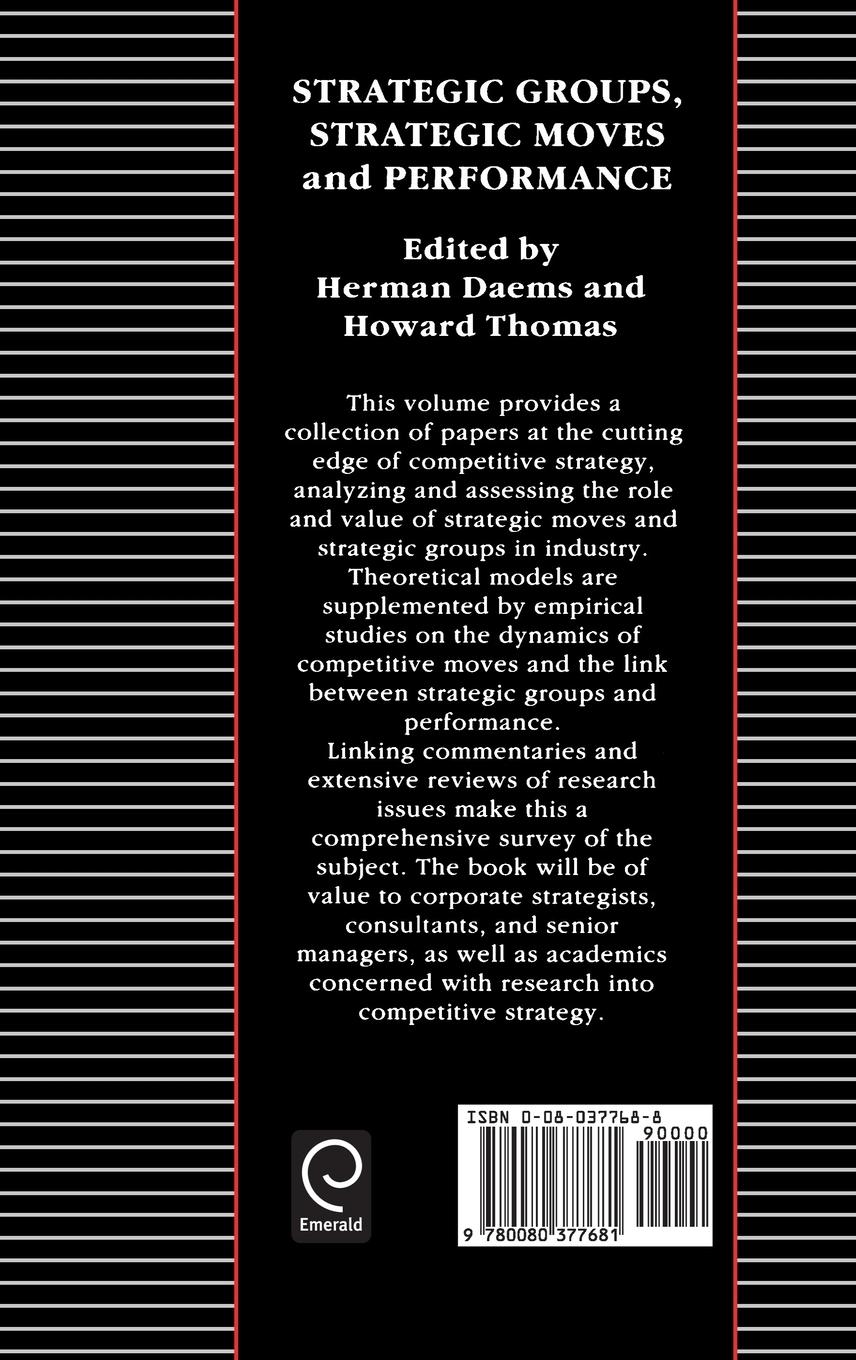 Rückseitencover Strategic Groups, Strategic Moves and Performance
