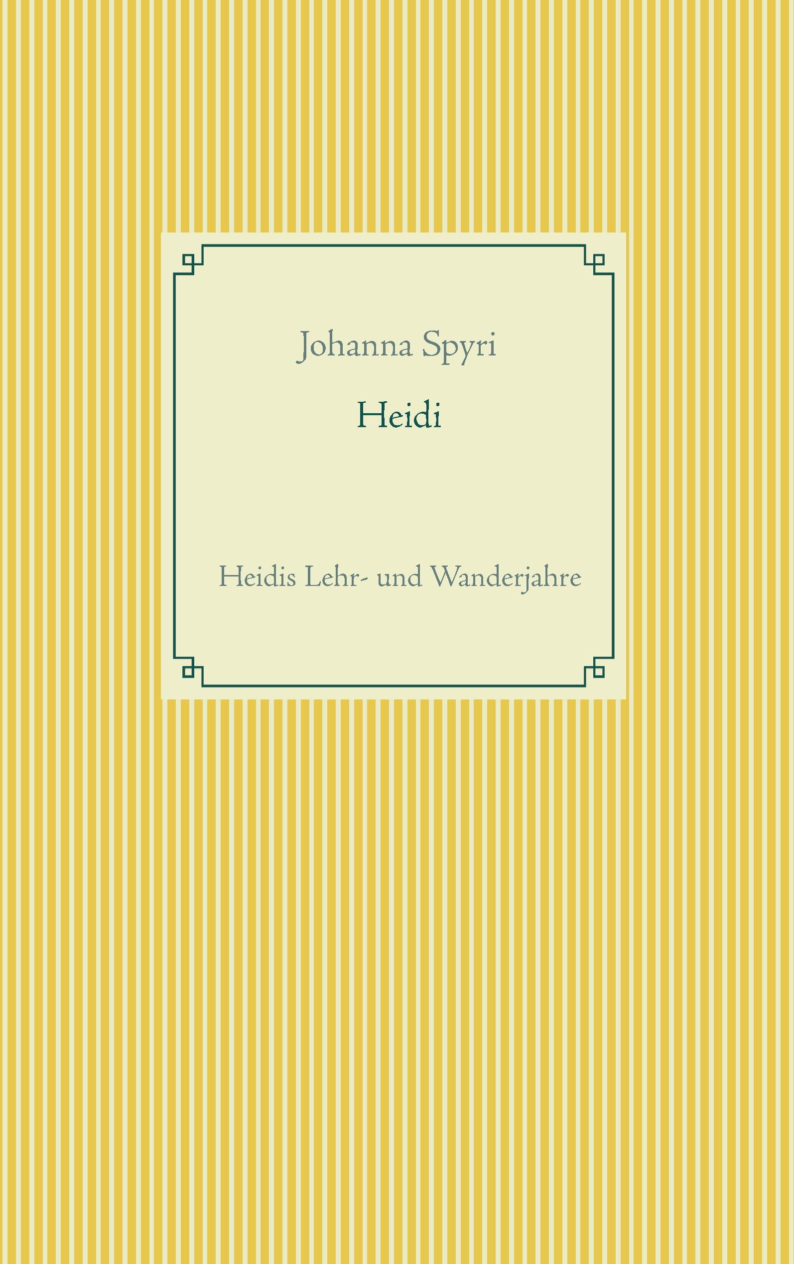 Vorderes Coverbild Heidi