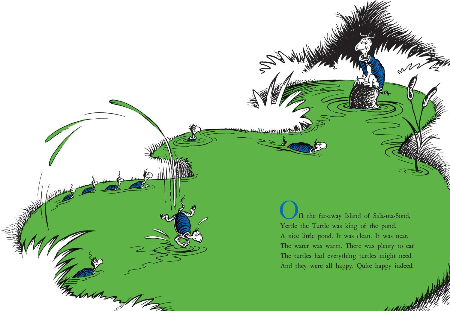 Beispielinhalt (Bild) Yertle the Turtle and Other Stories