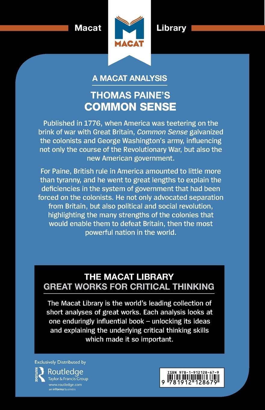 Rückseitencover An Analysis of Thomas Paine's Common Sense