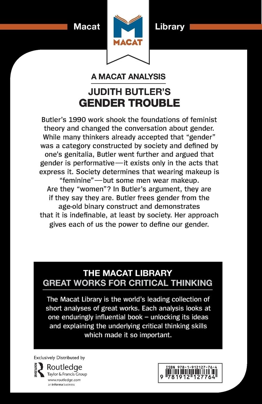 Rückseitencover An Analysis of Judith Butler's Gender Trouble