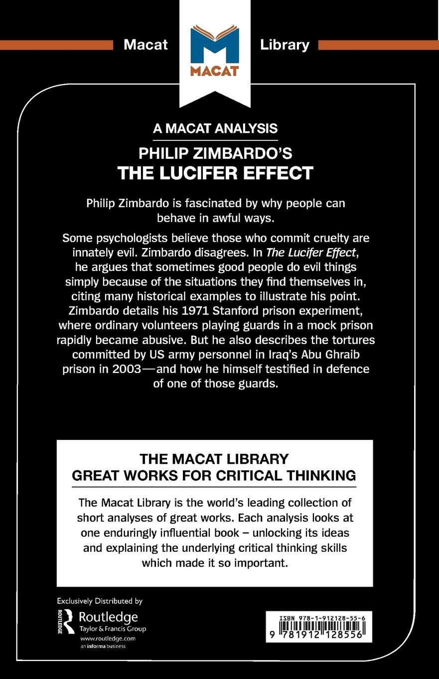 Rückseitencover An Analysis of Philip Zimbardo's The Lucifer Effect