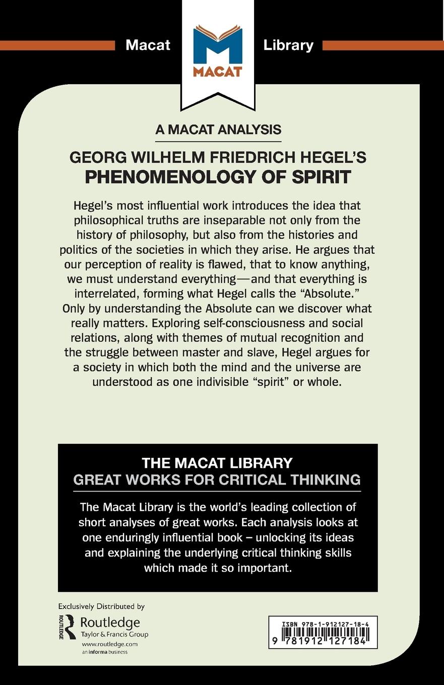 Rückseitencover An Analysis of G.W.F. Hegel's Phenomenology of Spirit