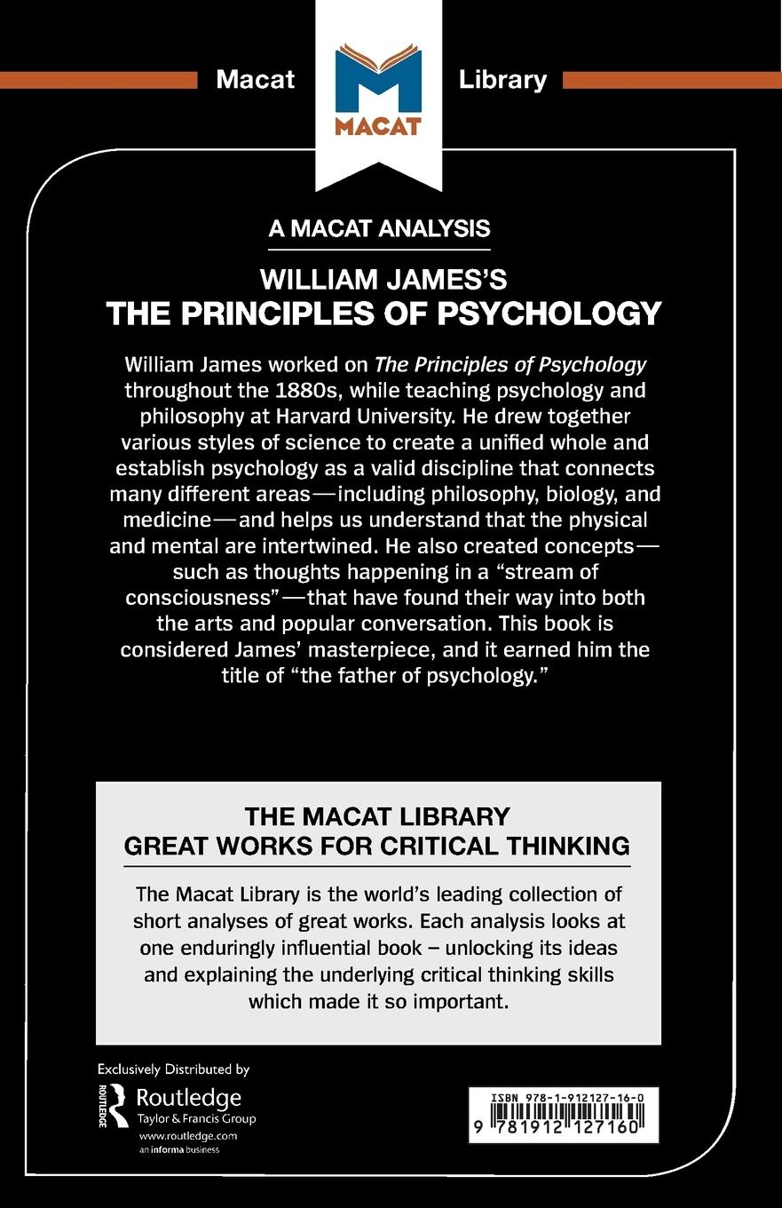 Rückseitencover An Analysis of William James's The Principles of Psychology