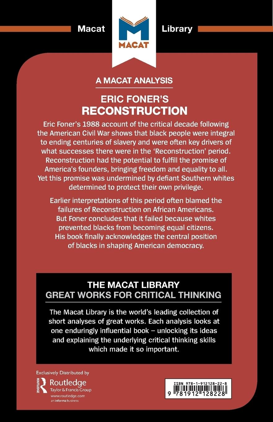 Rückseitencover An Analysis of Eric Foner's Reconstruction