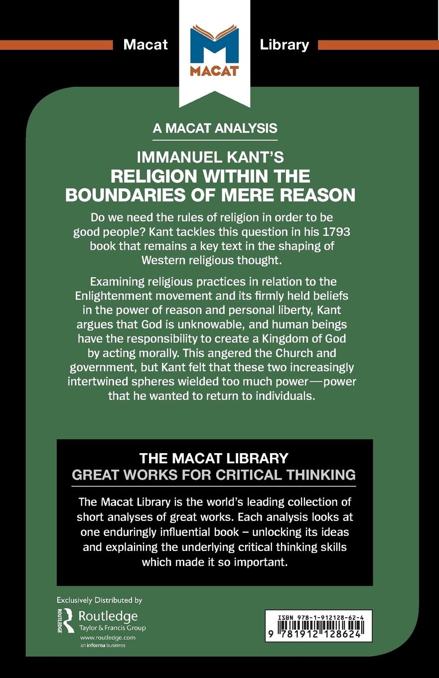 Rückseitencover An Analysis of Immanuel Kant's Religion within the Boundaries of Mere Reason