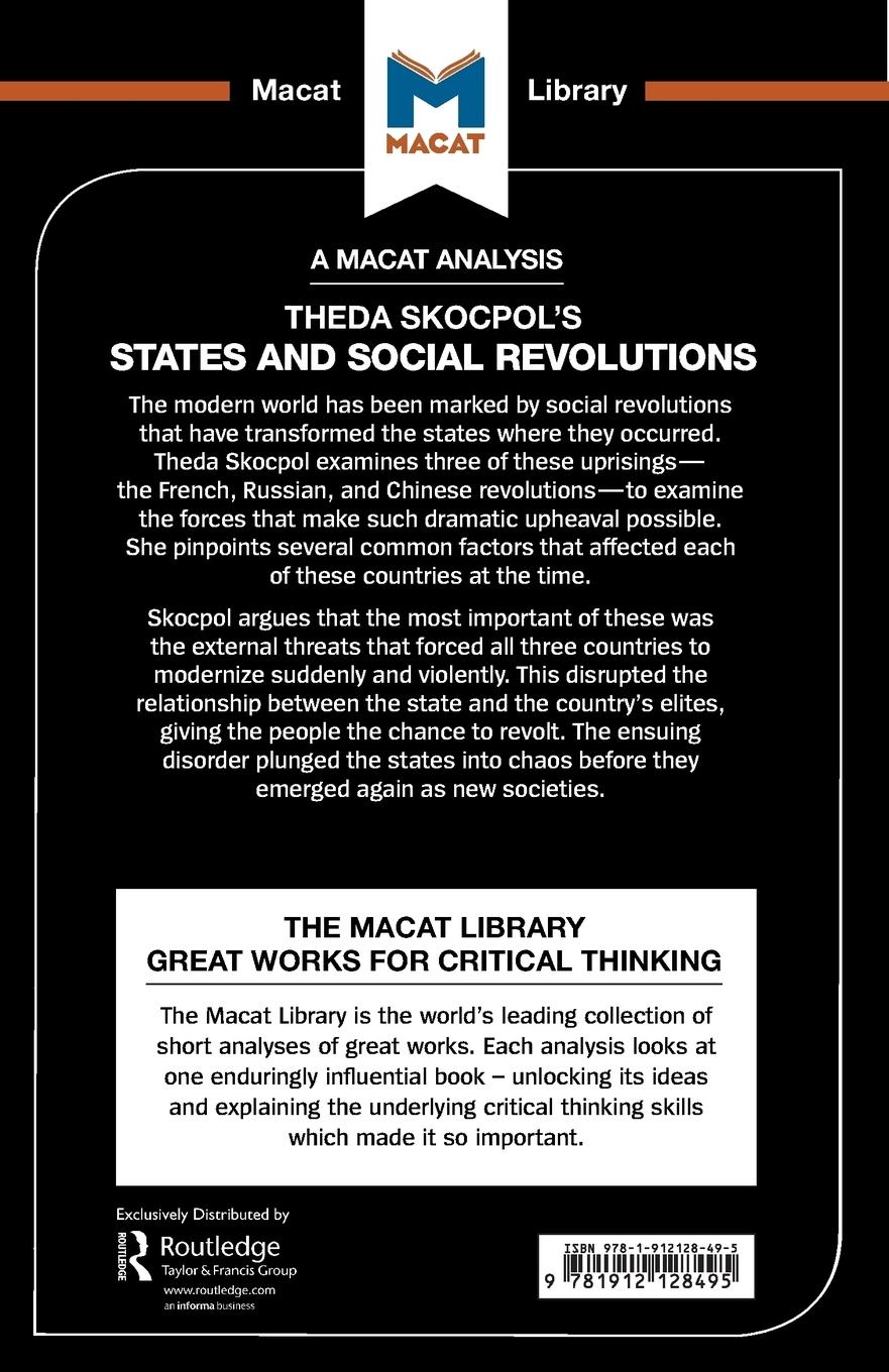 Rückseitencover An Analysis of Theda Skocpol's States and Social Revolutions