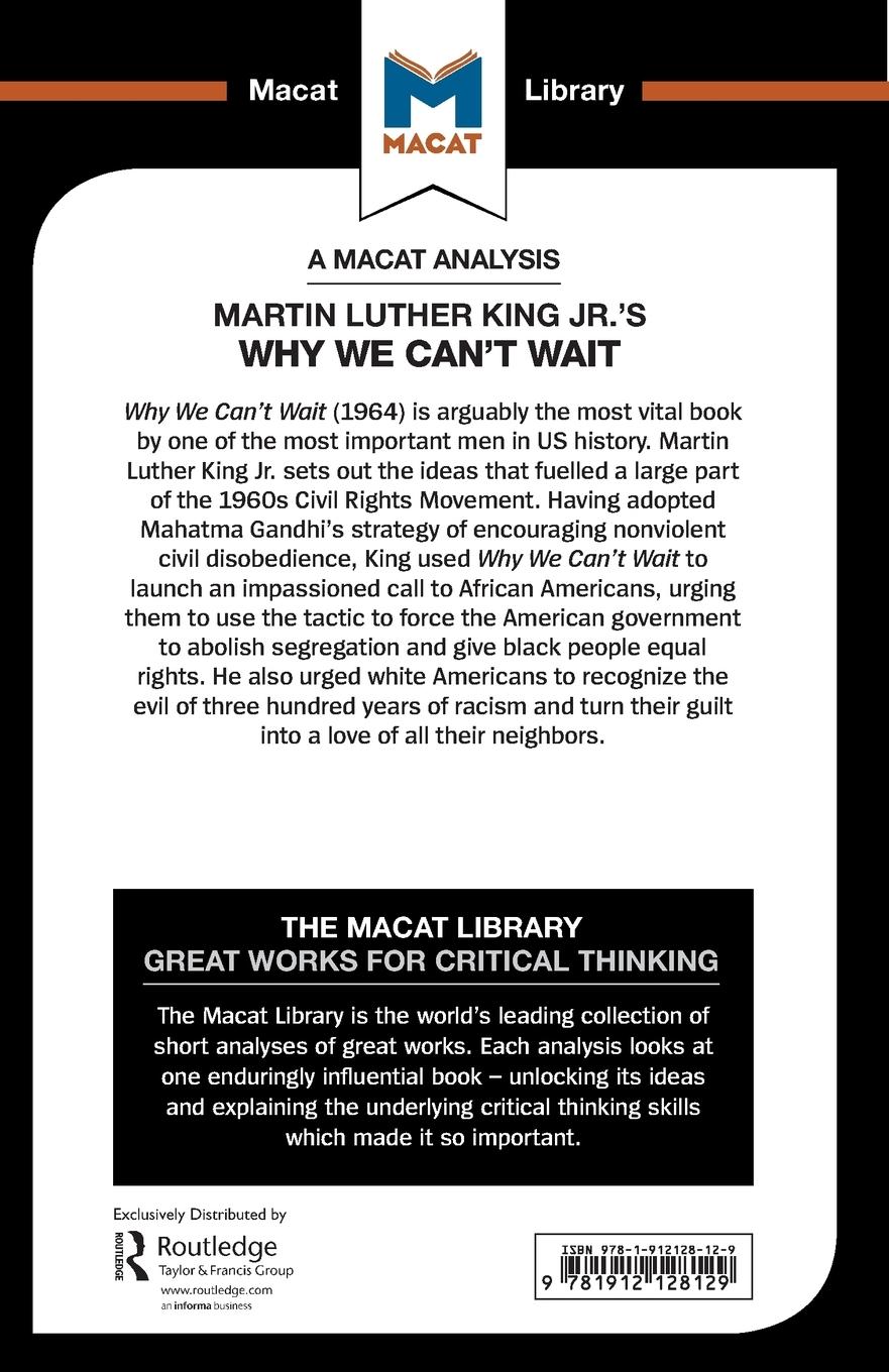 Rückseitencover An Analysis of Martin Luther King Jr.'s Why We Can't Wait