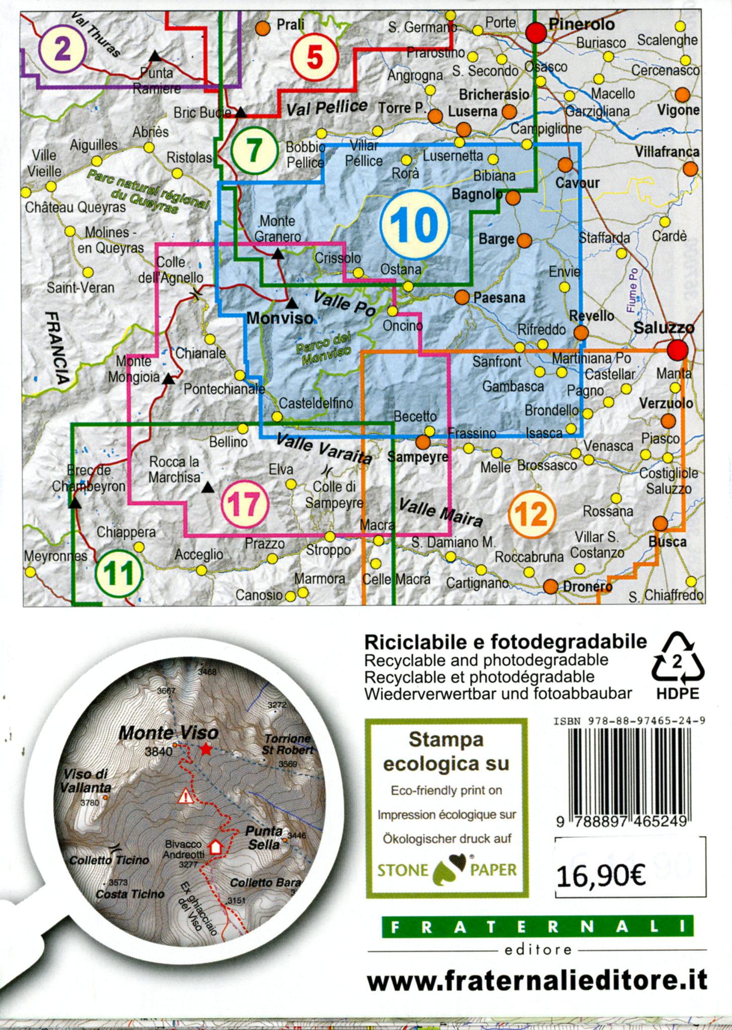 Beispielinhalt (Bild) Valle Po - Monviso 1 : 25 000