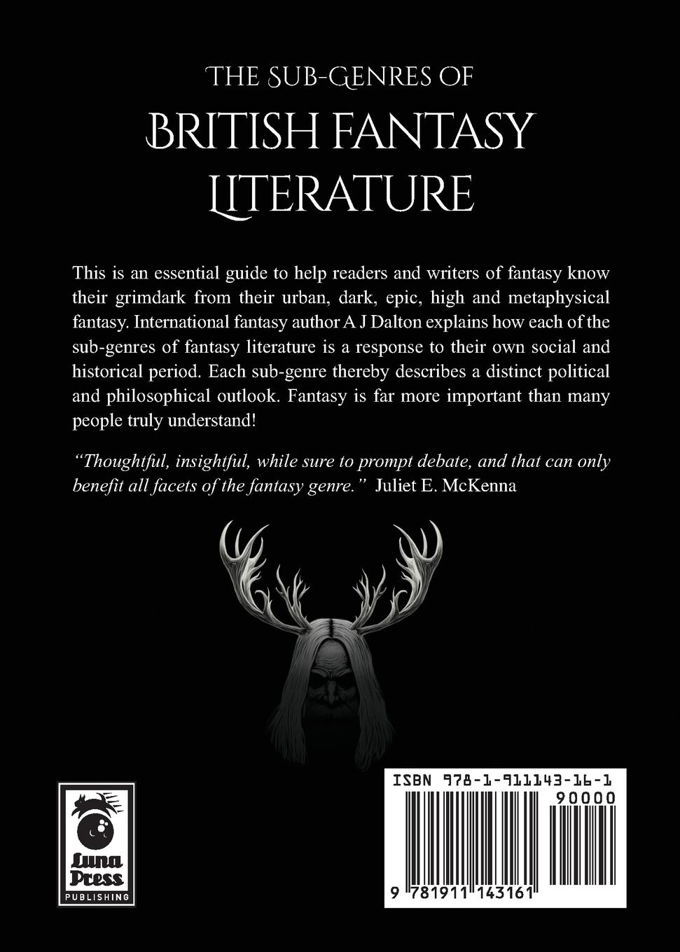 Rückseitencover The Sub-genres of British Fantasy Literature